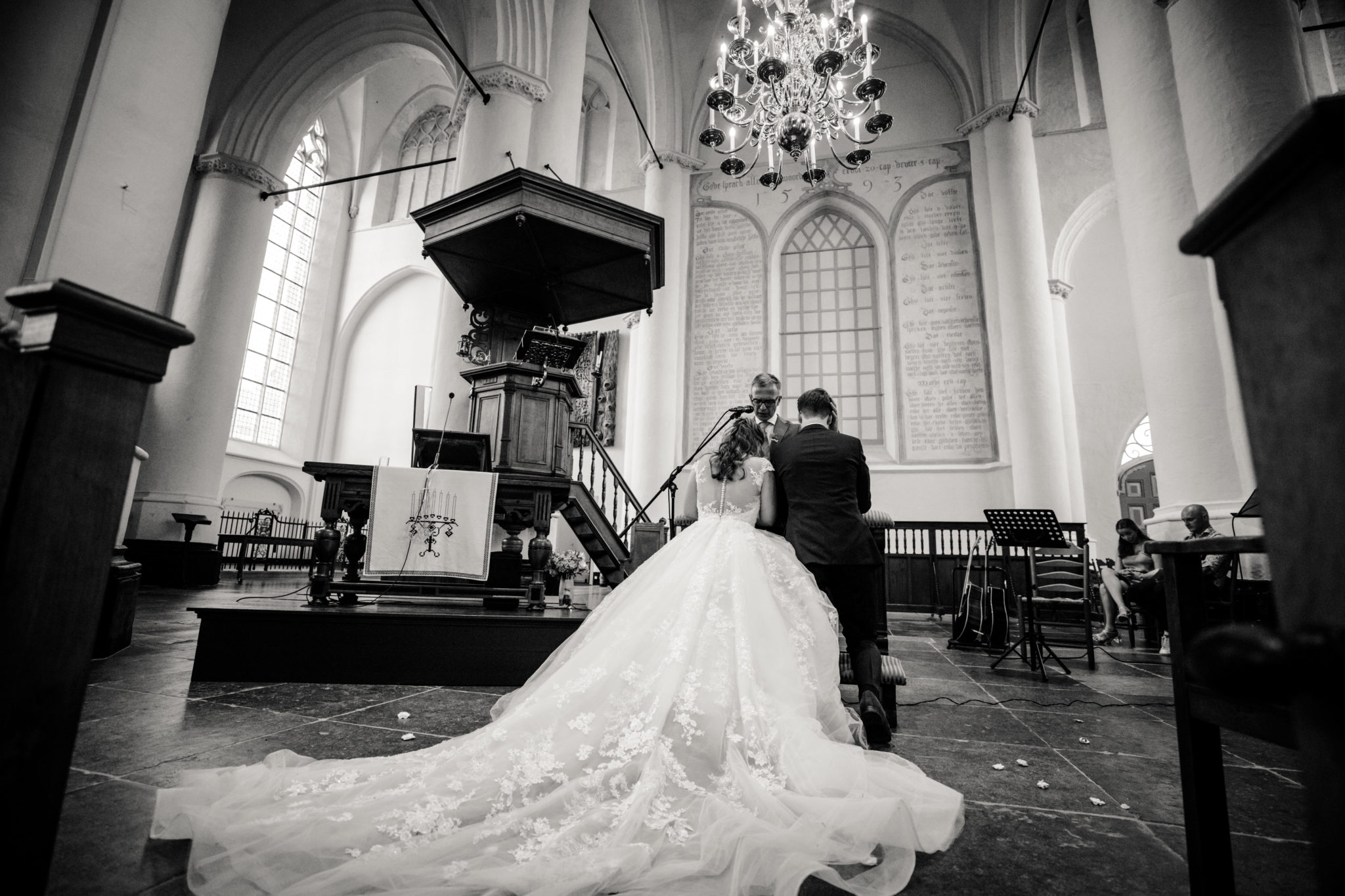 Kerkelijke inzegening bruidspaar