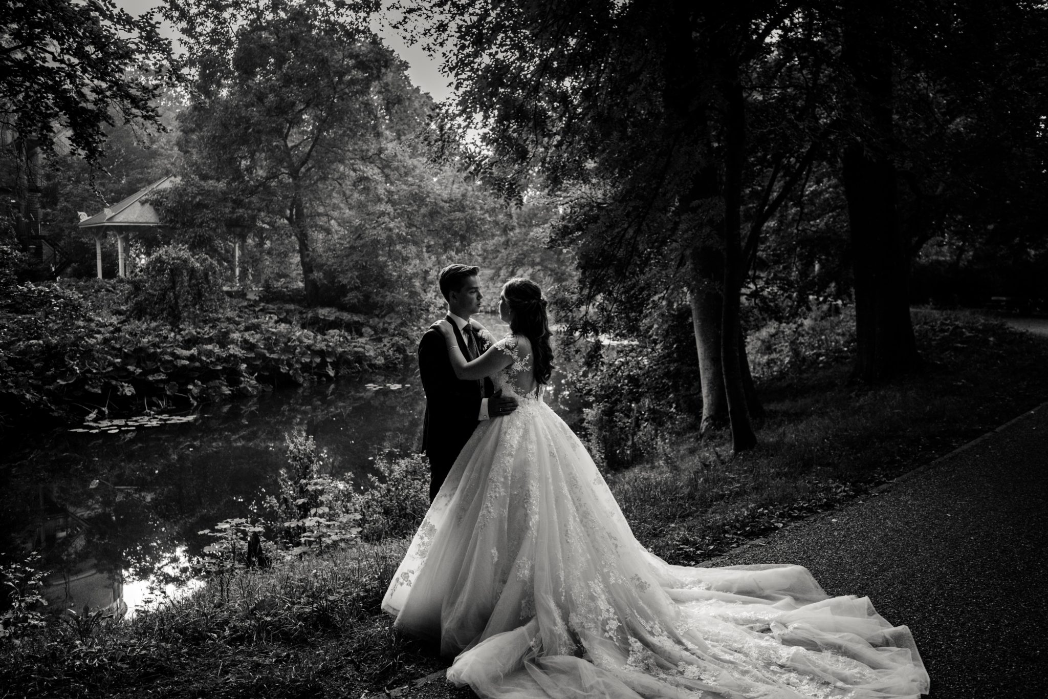 Goldenhour fotoshoot Bruiloft Trouwen bij Kasteel Duurstede