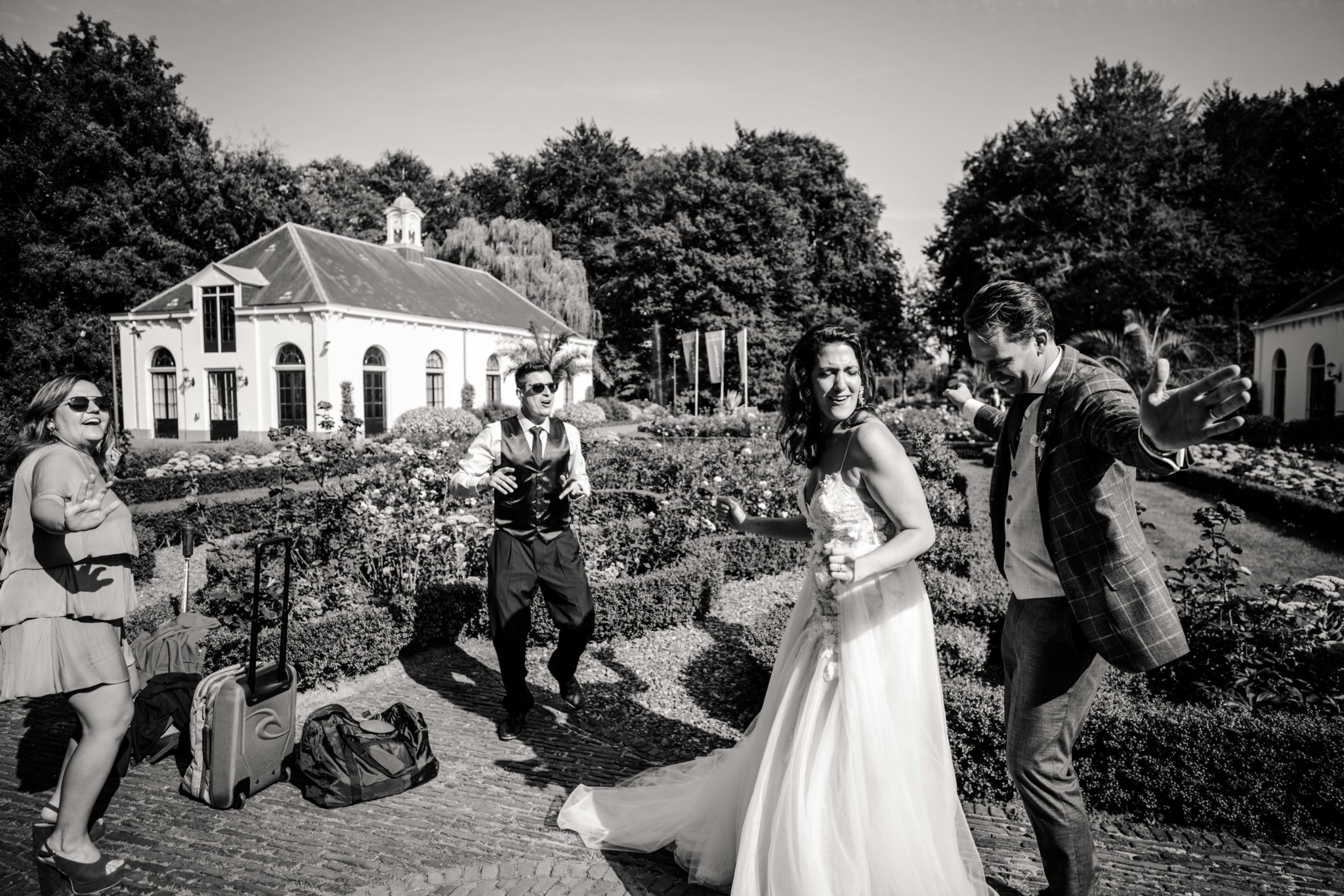 Fun friends bruiloft Kasteel Vanenburg