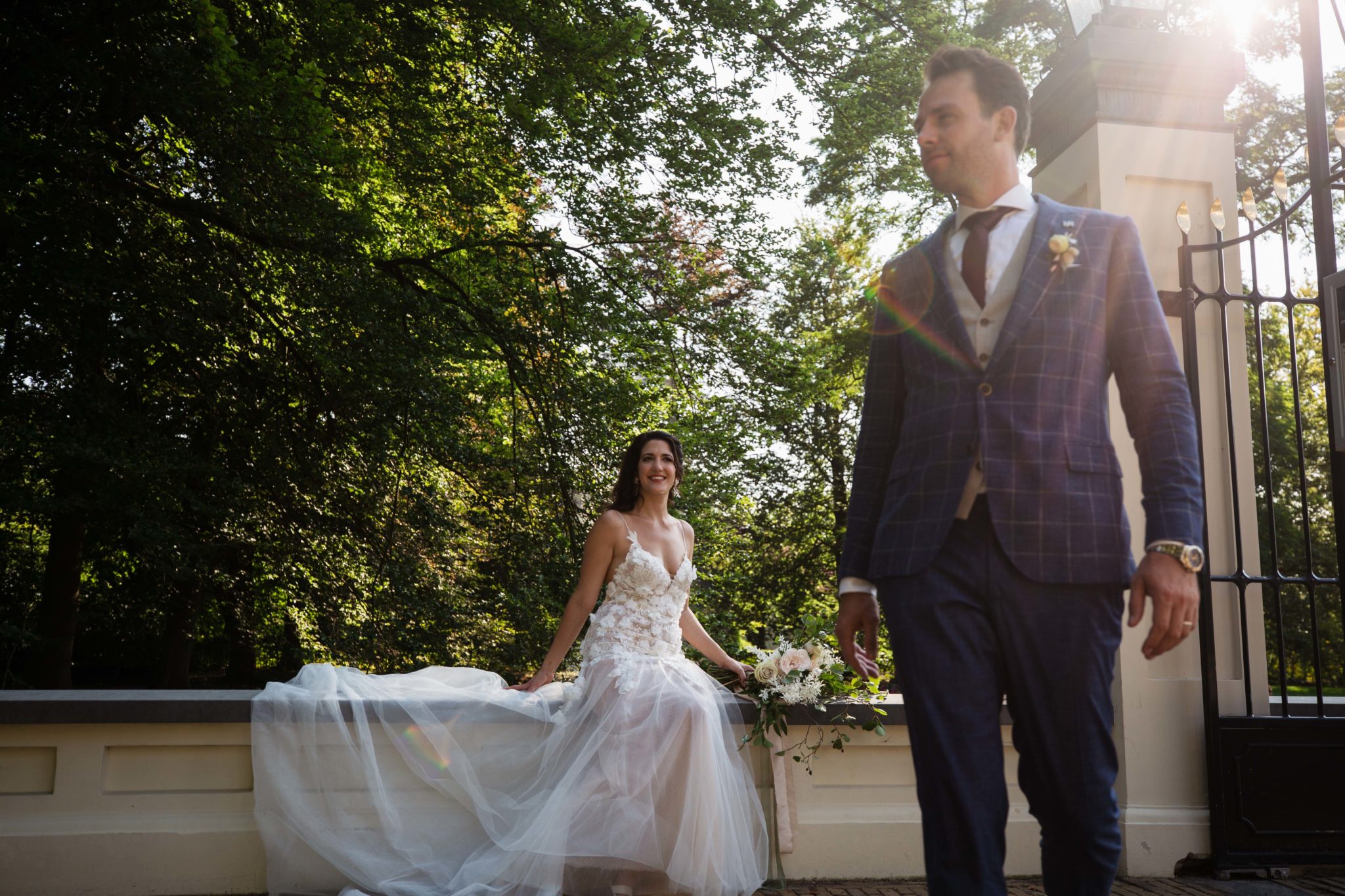 Bruid en bruidegom Fotoshoot