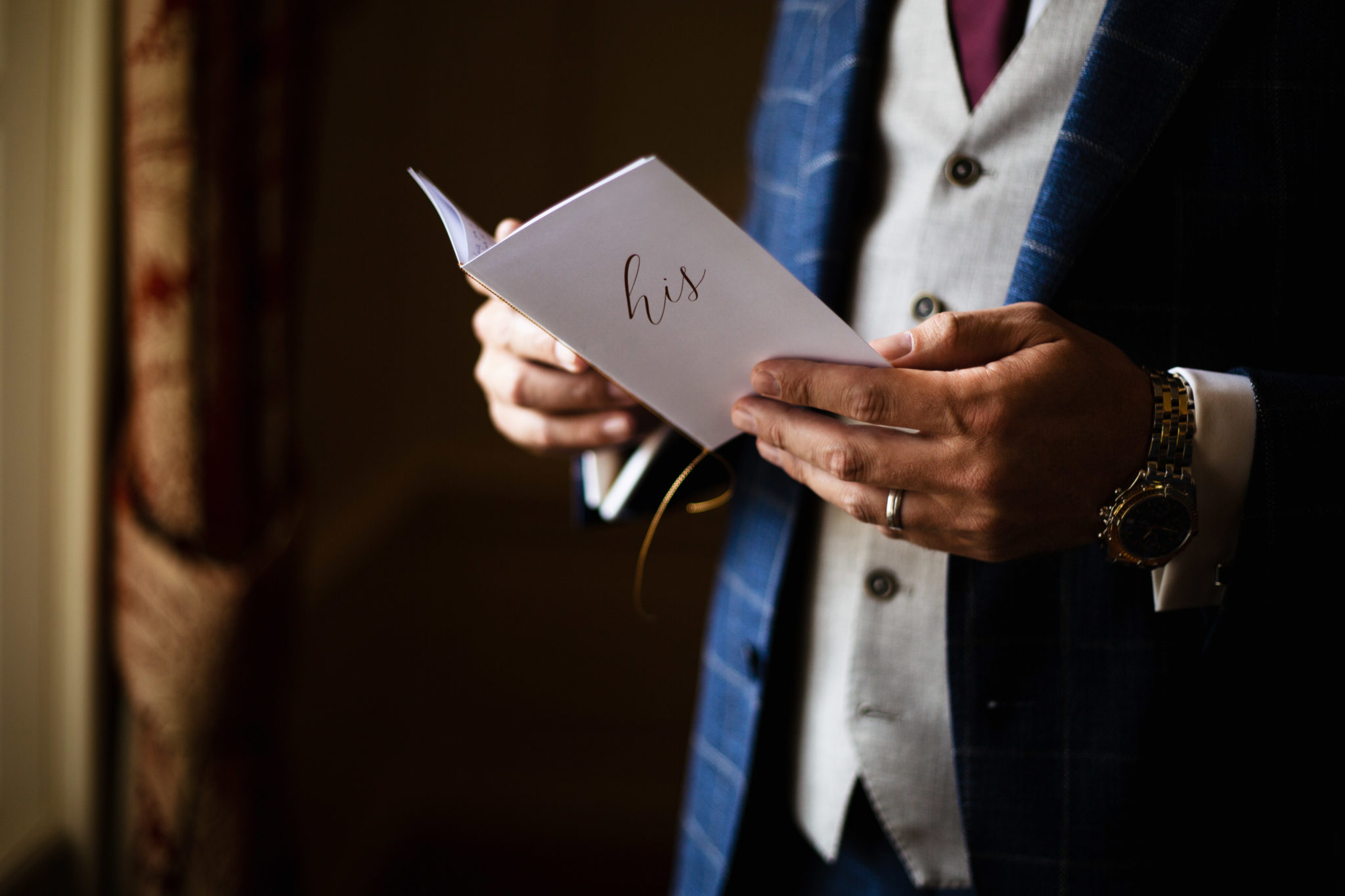 Vows voorbereiden Bruidegom