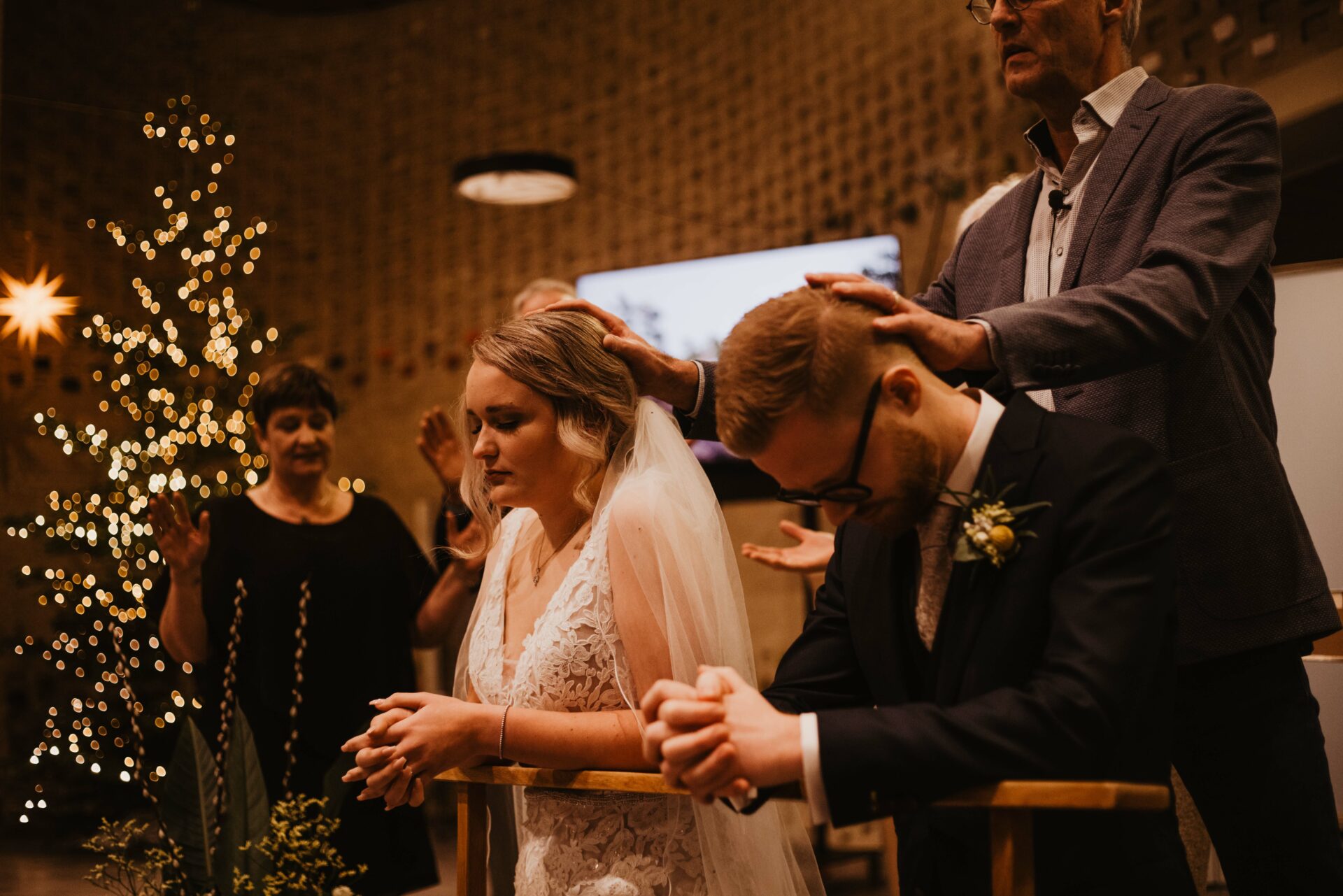 Kerkelijk inzegening bruidspaar